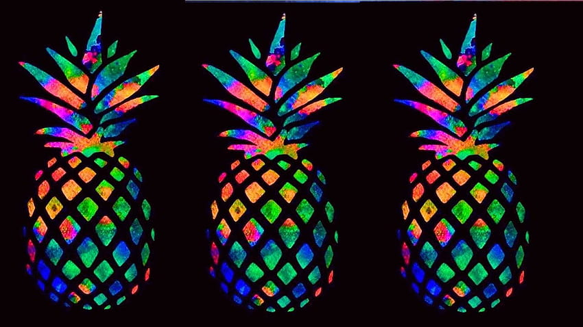 pineapple summer aesthetic HD wallpaper