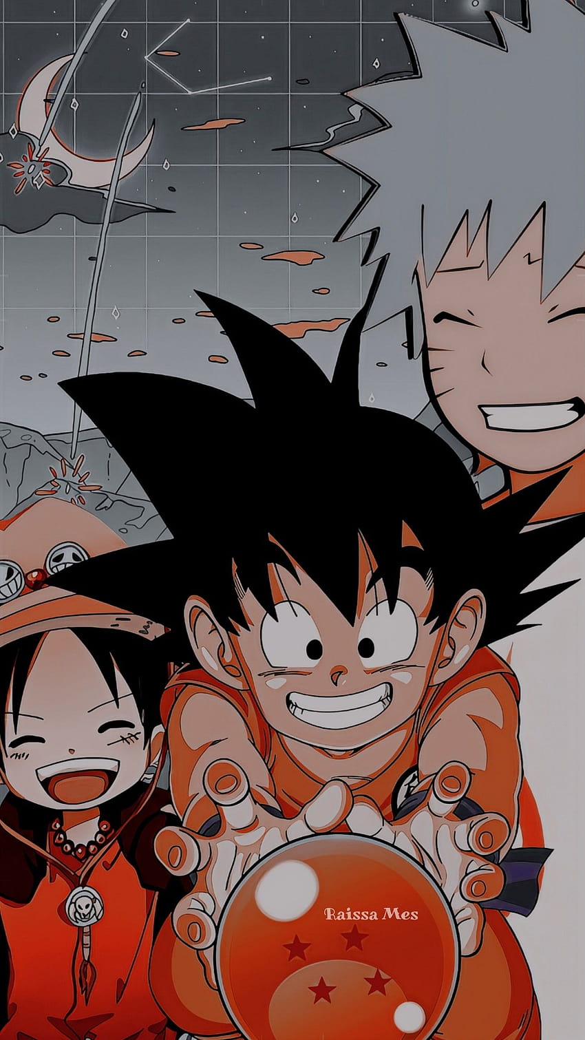Goku, Naruto i Luffy, goku Luffy Naruto Tapeta na telefon HD
