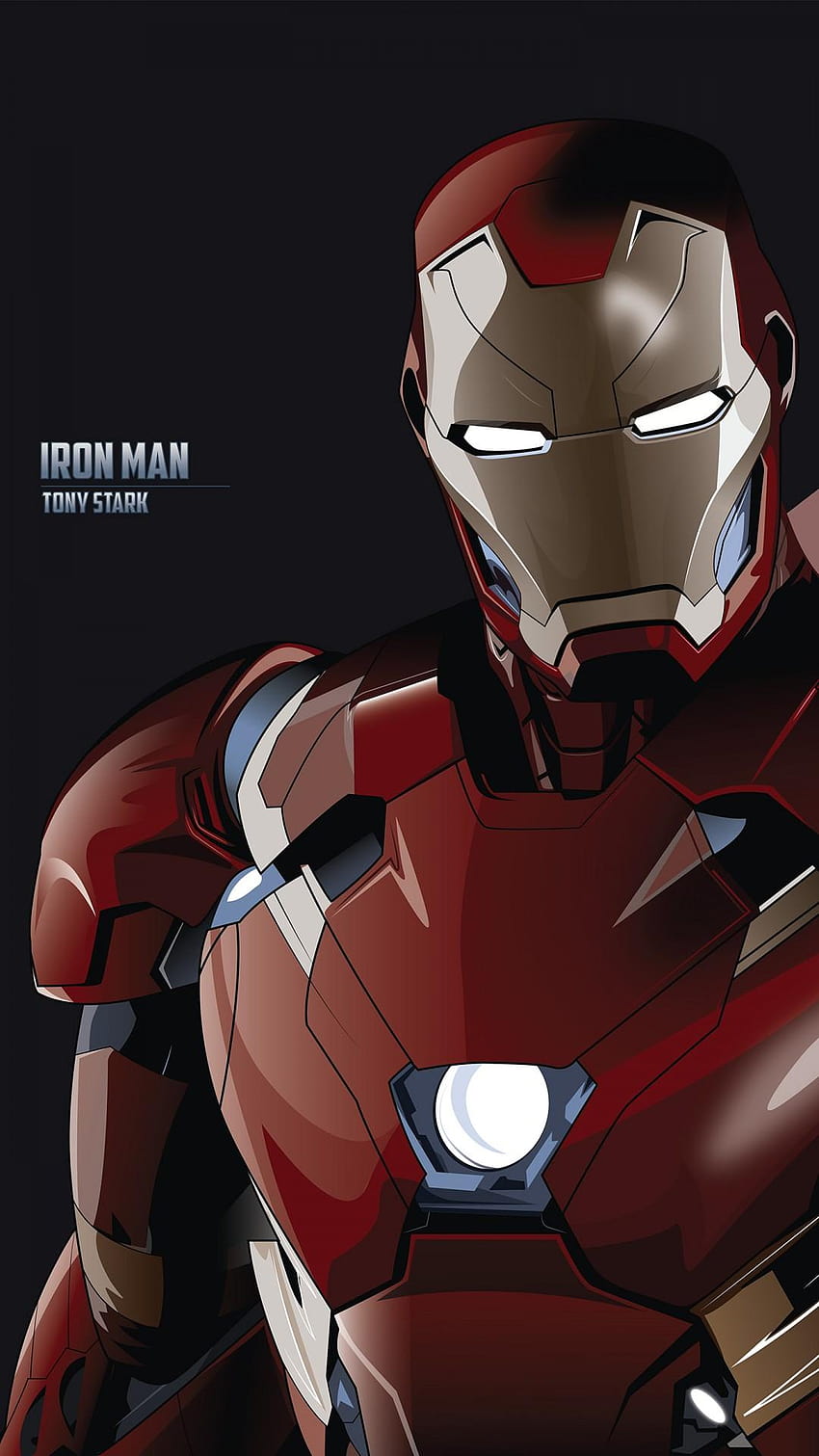 Tony Stark Iron Man Minimal, iron man 3d android HD phone wallpaper