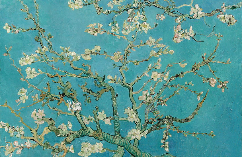Van Gogh Mandelblüten HD-Hintergrundbild