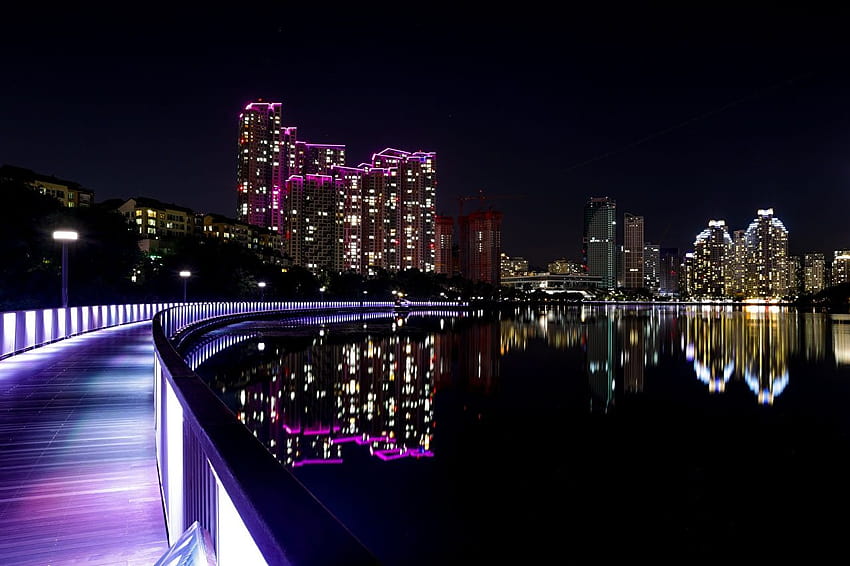 South Korea city of Suwon, Gyeonggi province Waterfront, korea pc HD wallpaper