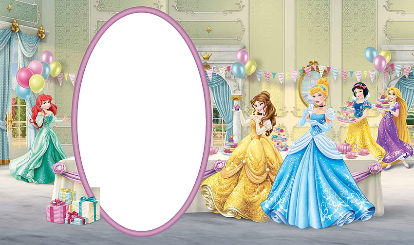 Birtay Transparent Kids Frame with Disney Princess , disney birtay HD ...