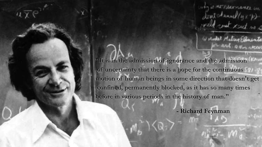 Najlepsza szóstka Richard Feynman na biodrze Tapeta HD