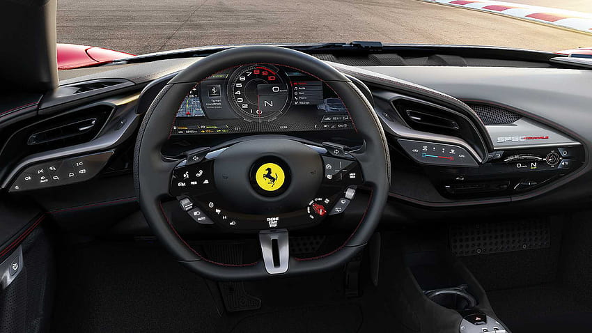 2020 Ferrari SF90 Stradale Интериорен волан, 2019 ferrari sf90 stradale HD тапет