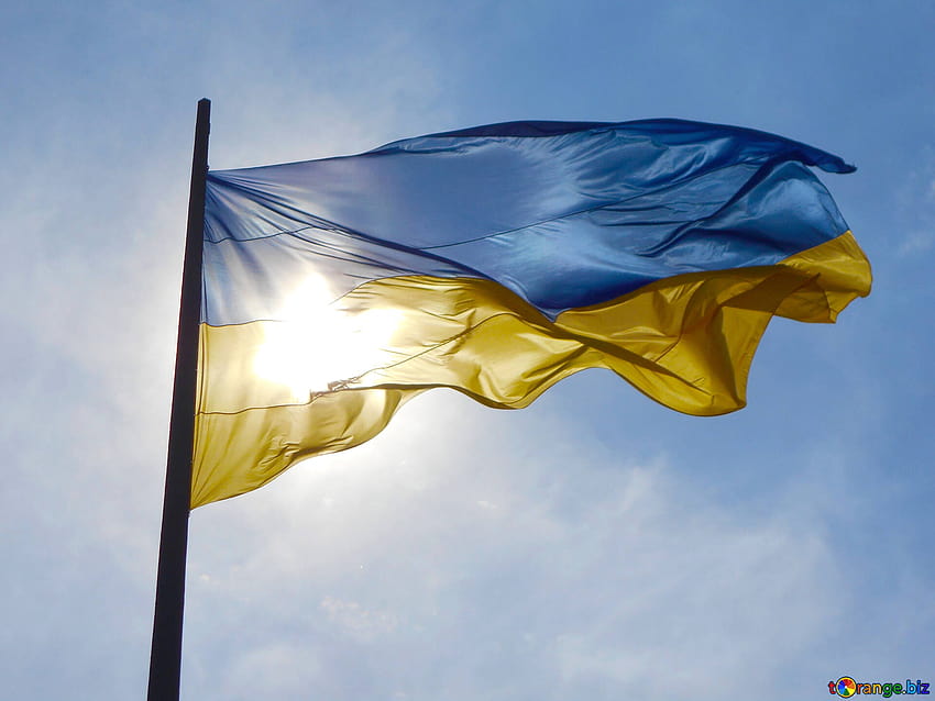 Ukrainian flags ukrainian flag with the sun behind it blue and yellow cloth № 51270 HD wallpaper