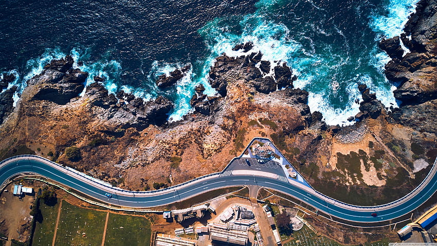 Pacific Coast Highway, pasifik okyanusu otoyolu 1 bir california ultra HD duvar kağıdı