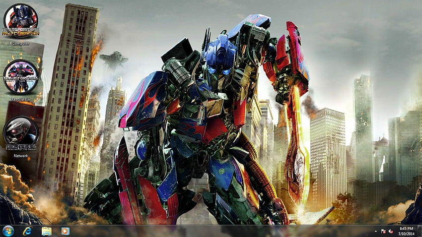 Windows 7, 8 ve 10 için Transformers Age Of Extinction Teması, Transformers 7 HD duvar kağıdı
