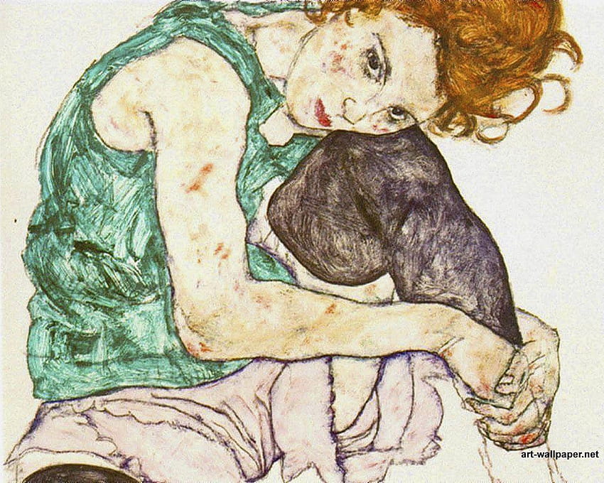 Egon Schiele Paintings, Painting Art วอลล์เปเปอร์ HD