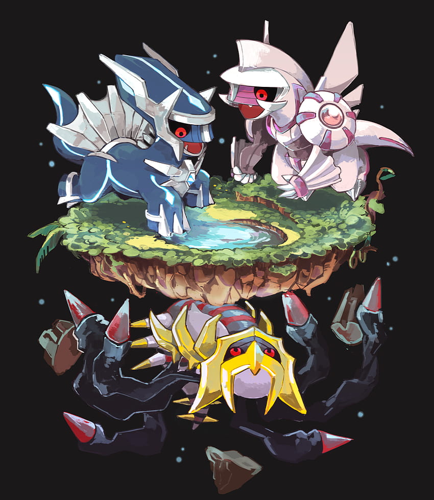 Mobile wallpaper: Anime, Pokémon, Giratina (Pokémon), Dialga