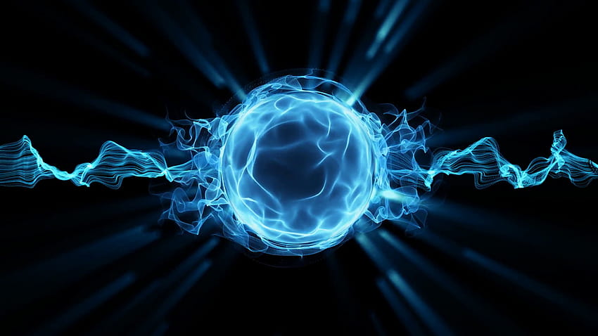 Plazmowa magiczna kula zapętlona animacja Tła ruchu, kula energii Tapeta HD