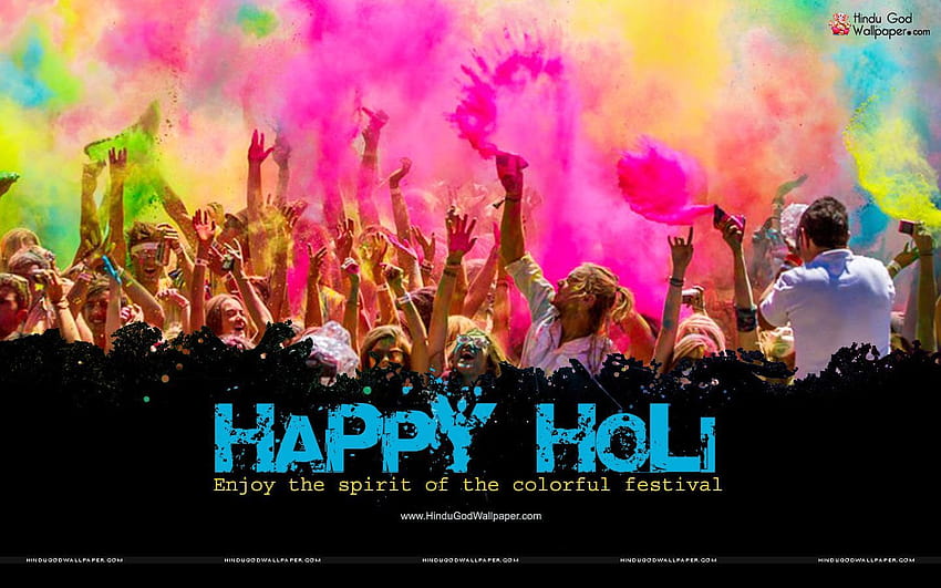 Holi Festival Of Colours, danza del festival holi Sfondo HD