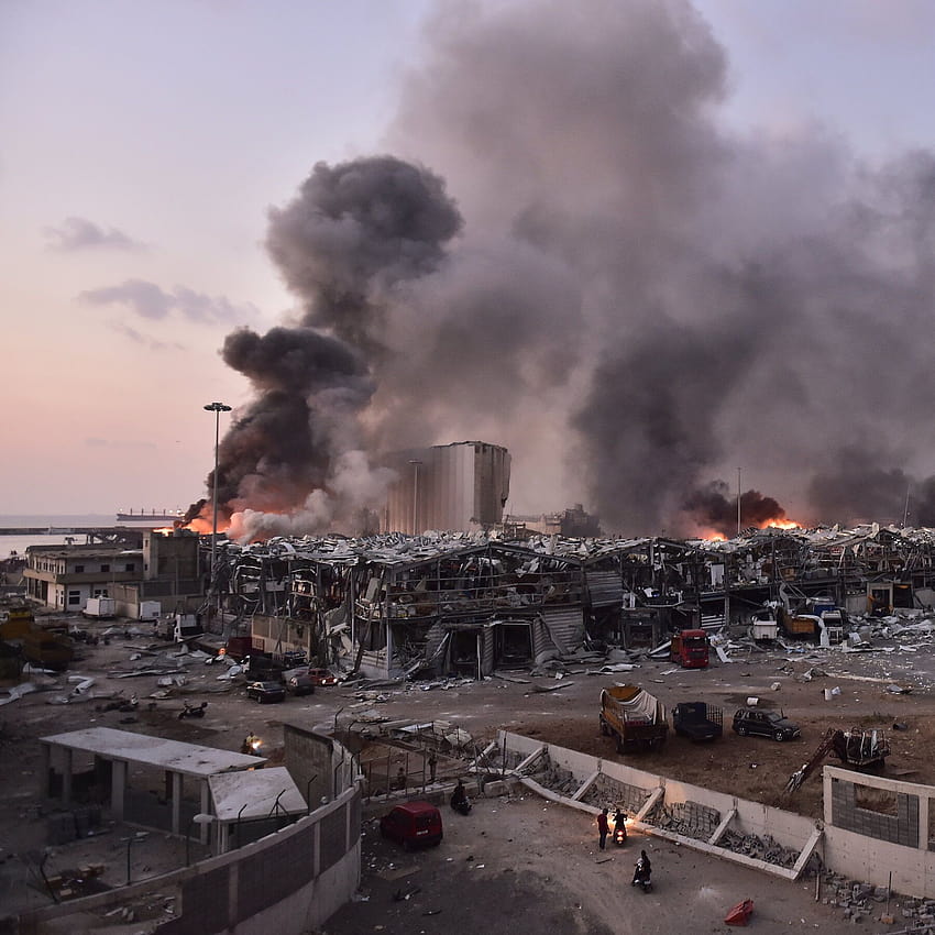 Cosa ci dice il filmato dell'esplosione di Beirut sull'esplosione [video], bomba esplosiva Sfondo del telefono HD