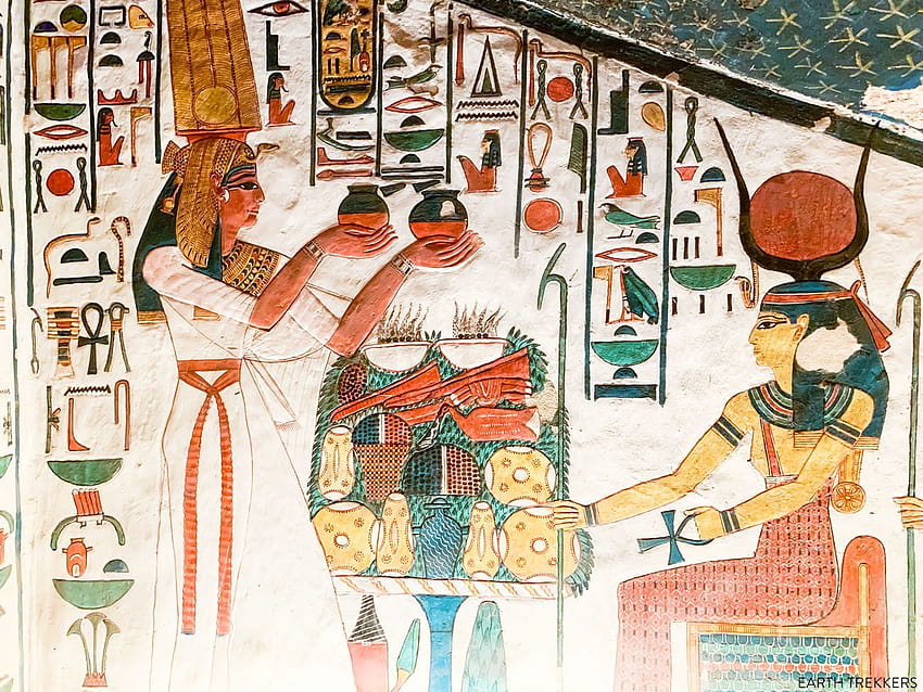 Inside the Tomb of Queen Nefertari, sarcophagus HD wallpaper