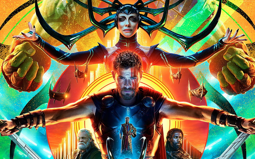 Плакат Avengers Infinity War, Тор във войната безкрайност HD тапет