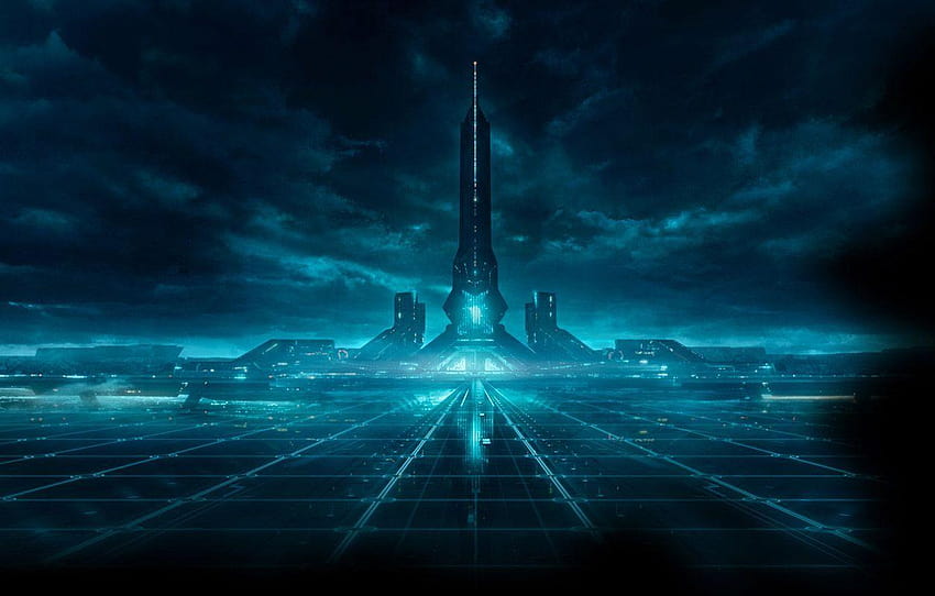 ART: „i grafika koncepcyjna z Tron: Legacy” za pośrednictwem glitchstudio, tron ​​the grid Tapeta HD