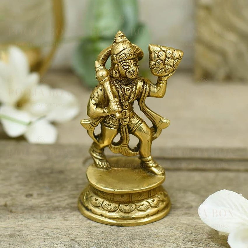 Kup Vital Brass Hanuman Murti online w USA i na całym świecie, posąg Hanumana Tapeta na telefon HD