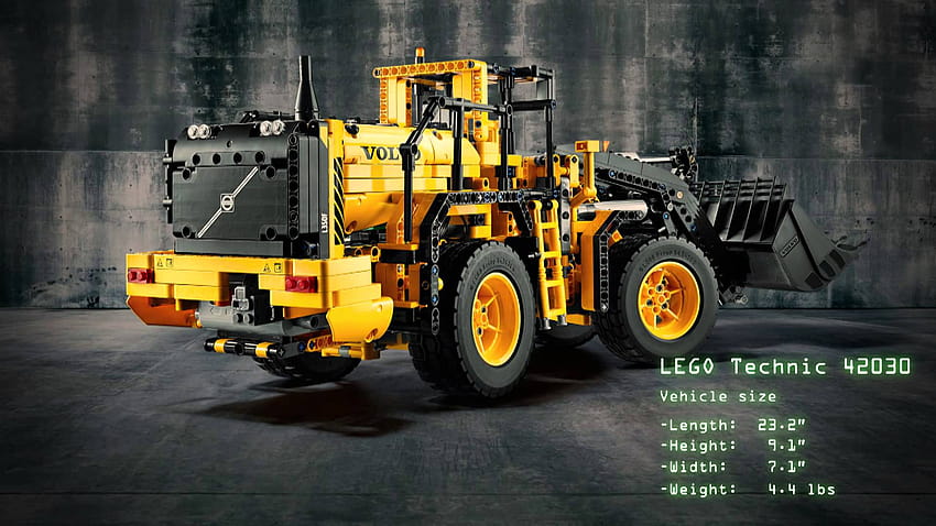 LEGO Technic présente la chargeuse sur pneus Volvo et articulée Fond d'écran HD