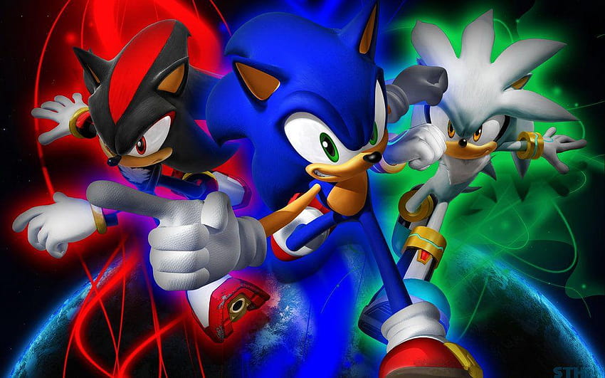 Sonic,Shadow And Silver, sonic and shadow HD wallpaper