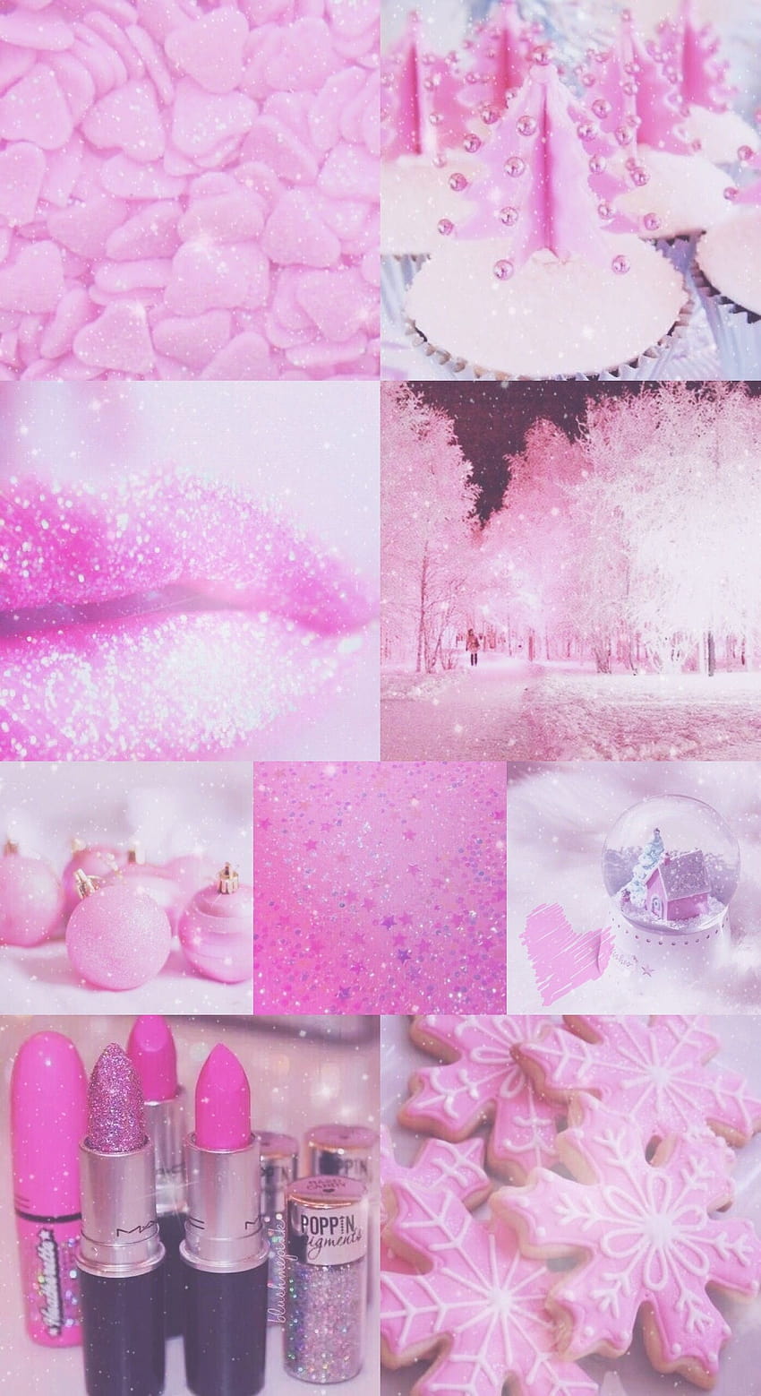 Pink Christmas posted by Michelle Thompson, aesthetic christmas pink HD ...