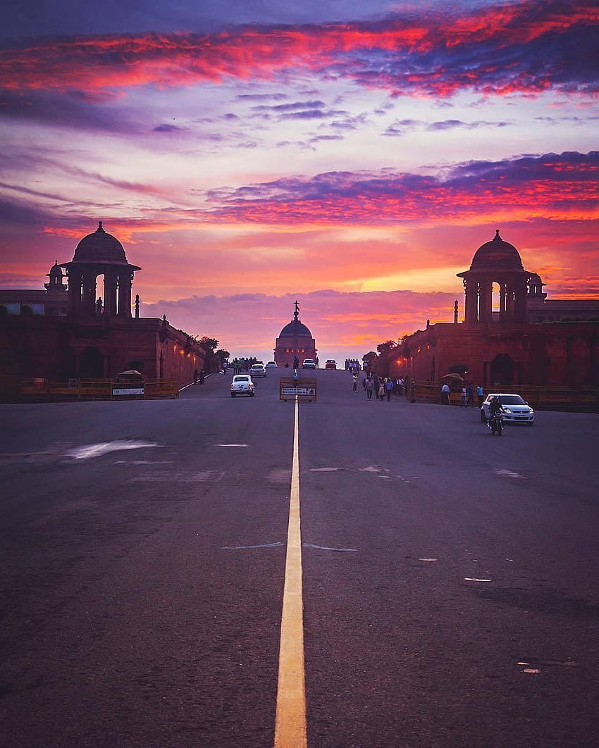Rashtrapati Bhavan, Neu-Delhi, Indien. HD-Handy-Hintergrundbild