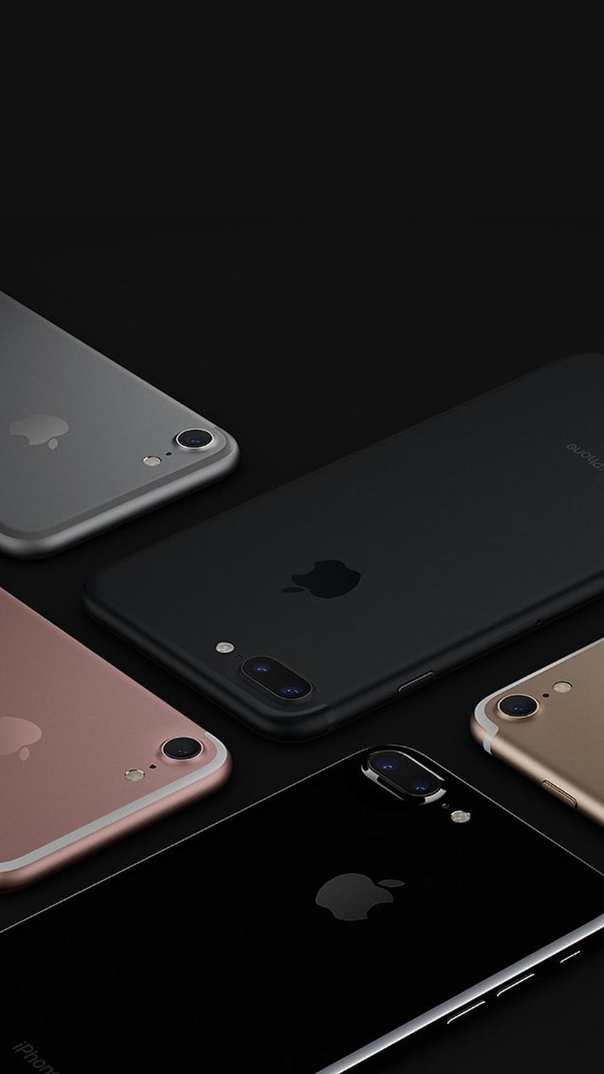 Apple iphone7 Jetblack Gold Pink Silver Dark iOS10 Art, dispositivo iphone 8 Sfondo del telefono HD