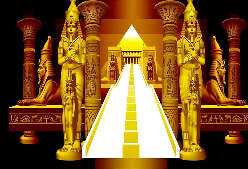 Buy AOFOTO 7x5ft Golden Egyptian Pharaoh Ancient Sphinx Backdrop Abstract Pyramid Stairway graphy Backgrounds Egypt Queen Kid Boy Girl Portrait Religion History Culture Studio Props Online in Indonesia. B078GPVT2C, egypt culture HD wallpaper