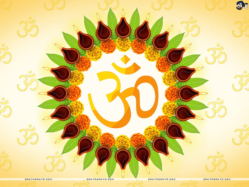 Om, a spiritual symbol of Hindu Symbol, hindu om HD wallpaper
