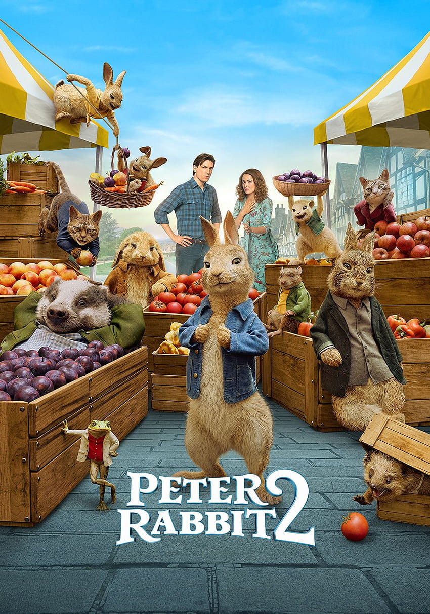 Peter Rabbit 2: El fugitivo, peter rabbit 2 la película fugitiva fondo de pantalla del teléfono