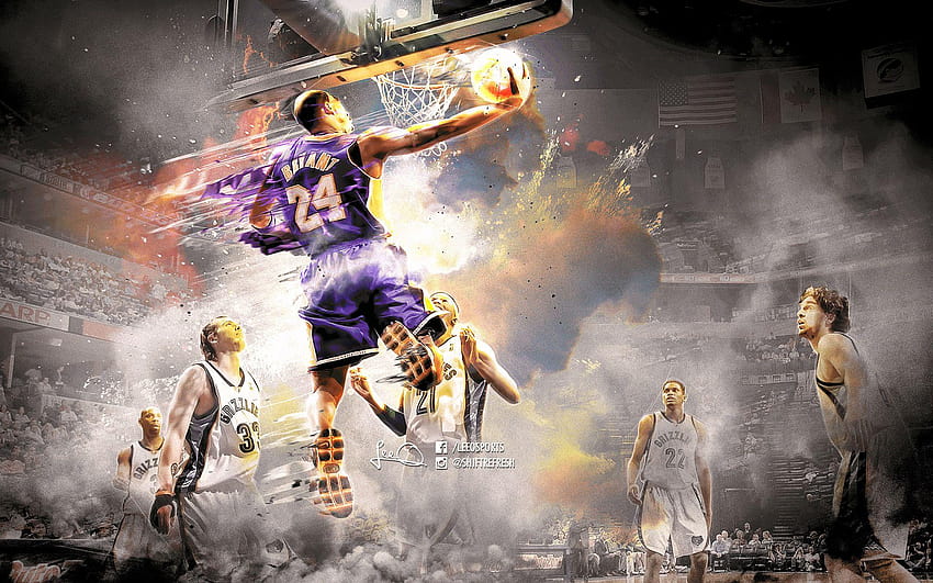 Kobe Bryant Baloncesto en, mamba baloncesto fondo de pantalla