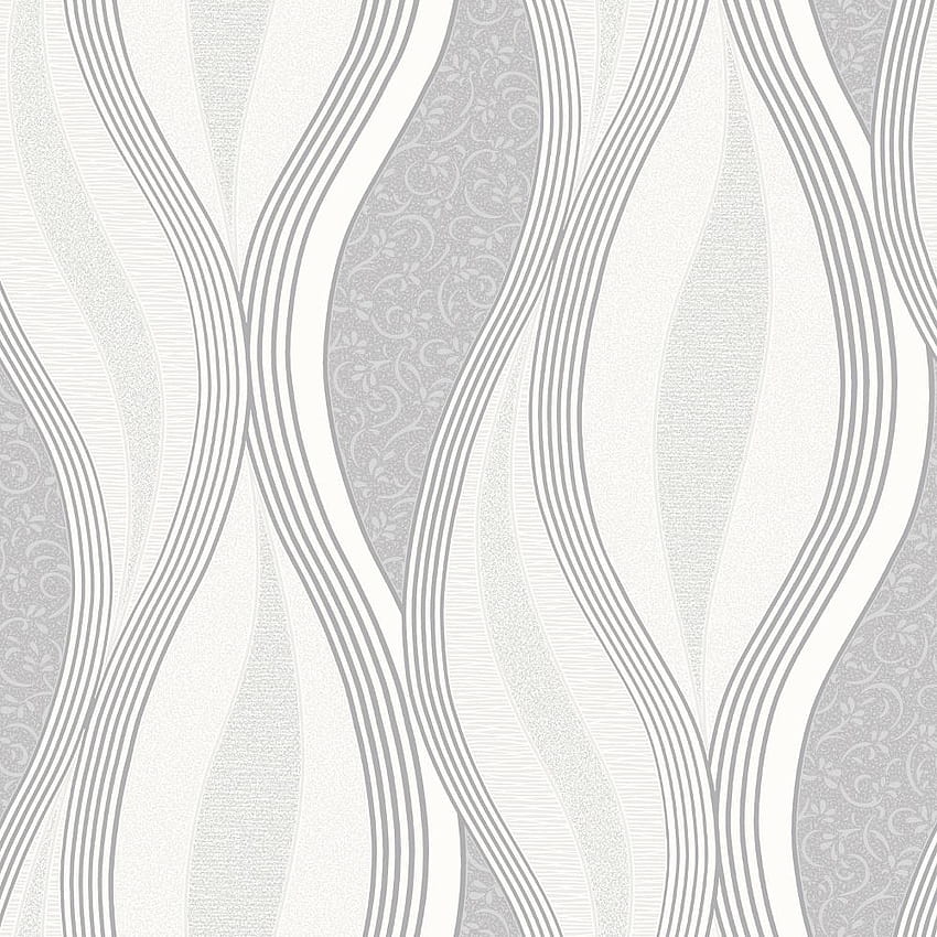 Direct Wave Stripe Pattern Floral Motif Metallic Glitter E62019 ดีไซน์ลายคลื่น วอลล์เปเปอร์โทรศัพท์ HD