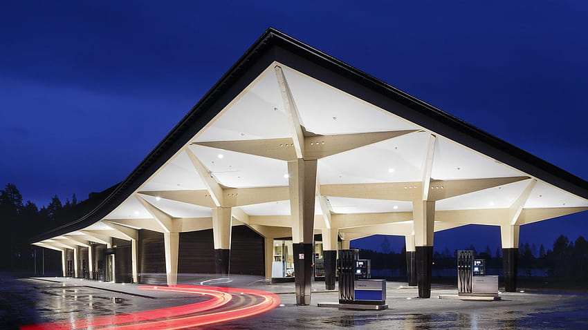 The 10 most beautiful gas stations in the world, ranked, aesthetic gas station HD wallpaper