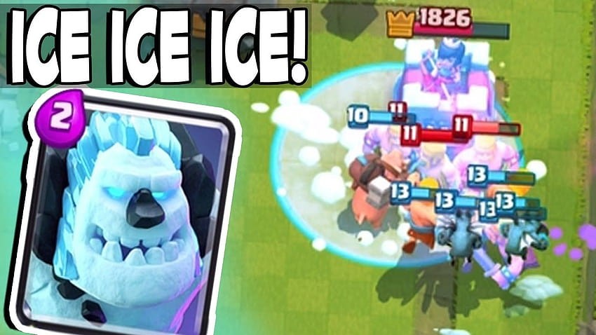 Clash Royale ICE GOLEM GUNNA BE STRONG Ice Theme Battle [1280x720] for your , Mobile & Tablet HD wallpaper