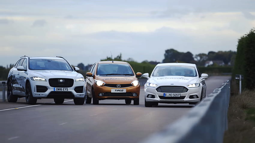 Tata Tiago becomes integral part of Autonomous testing: Alongside Jaguar F HD wallpaper