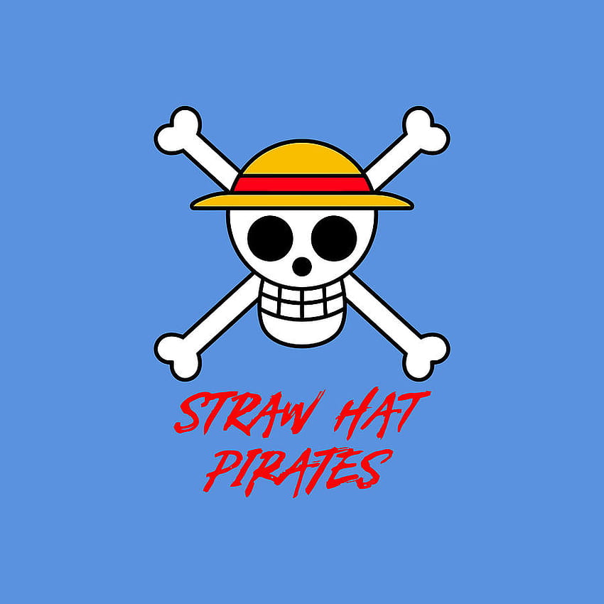 Piratas do Chapéu de Palha Jolly Roger Desenho de Kyle Chadwick, logotipo do chapéu de palha Papel de parede de celular HD