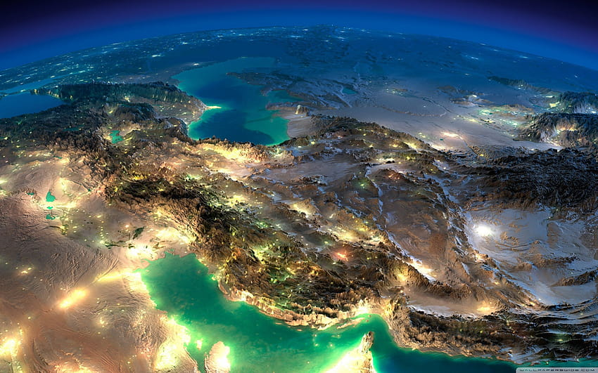 карта на Иран HD тапет