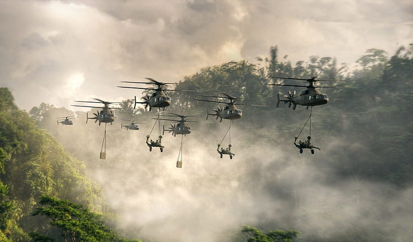 Sikorsky, films d'hélicoptères militaires Fond d'écran HD