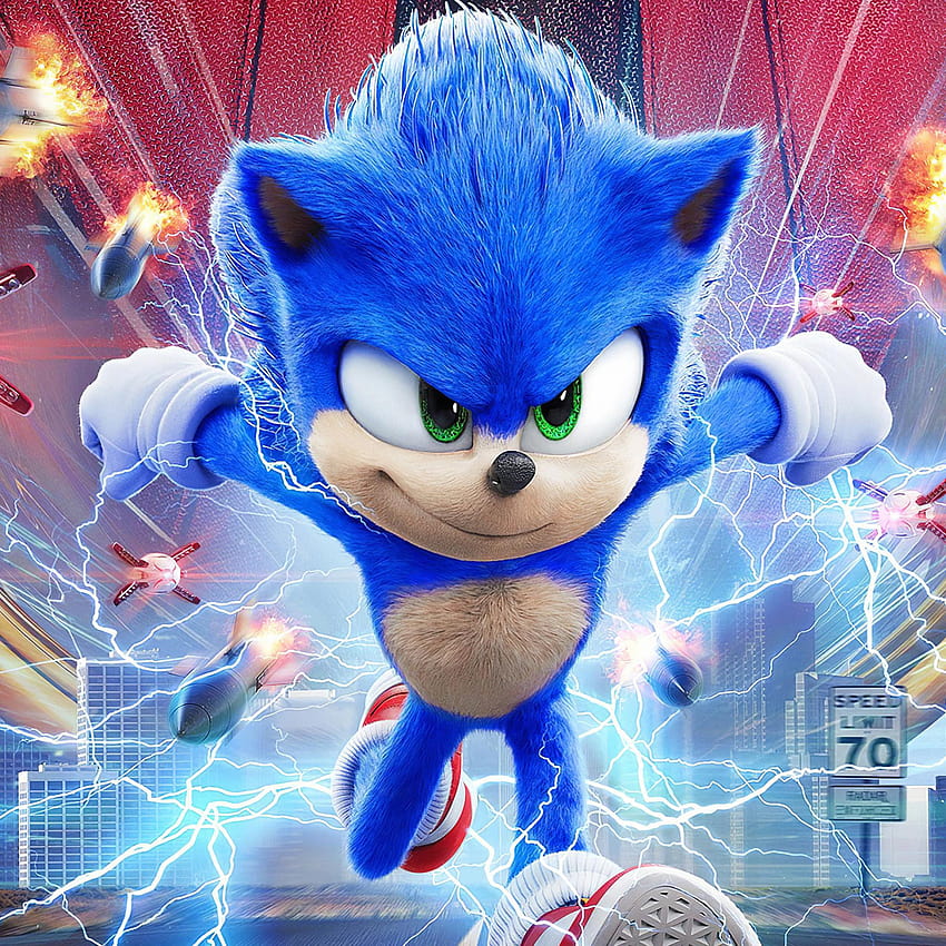 2048x2048 Sonic The Hedgehog 2020 Filme Ipad Air, sonic 2020 Papel de parede de celular HD