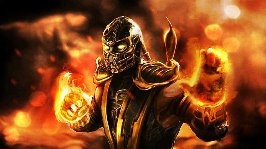 Mortal Kombat Shaolin Monks Scorpion Fatalities HD wallpaper