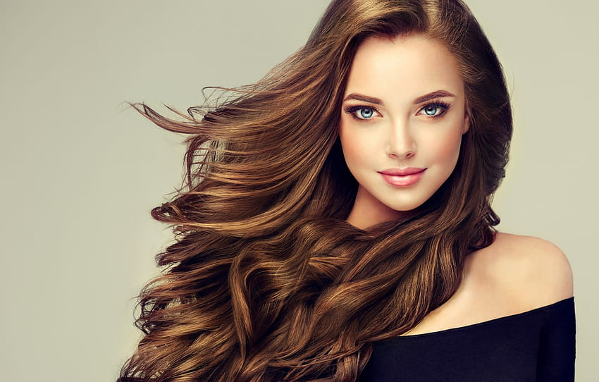 gadis, model, rambut, make up , bagian девушки, perawatan rambut Wallpaper HD