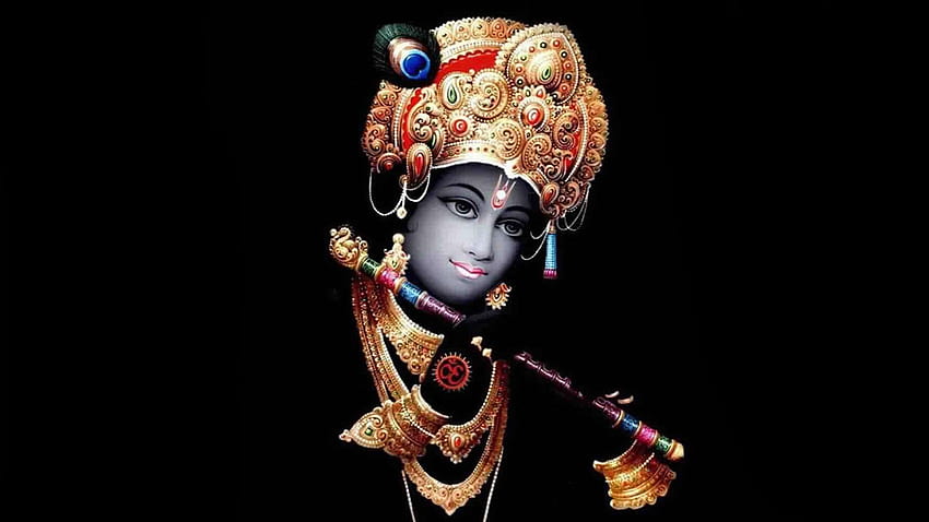 Black Ultra Krishna, lord krishna black HD wallpaper