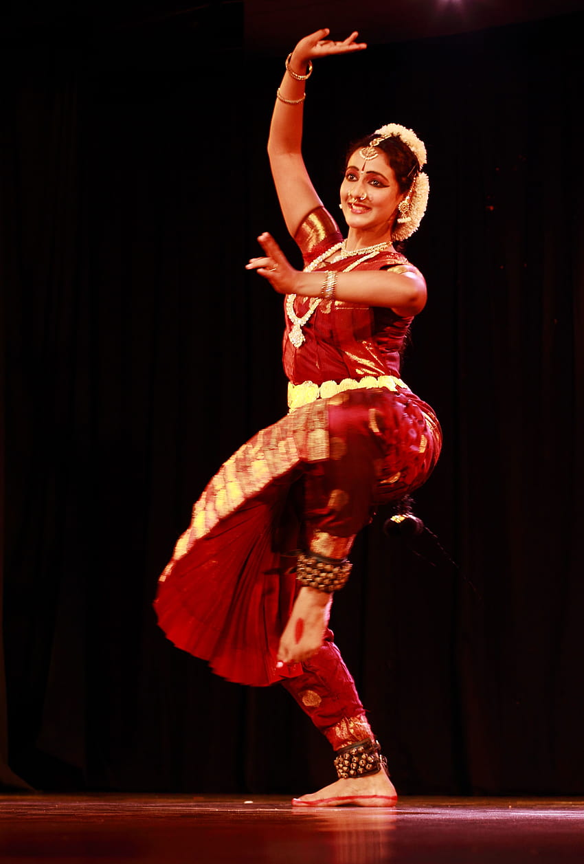 Dança indiana clássica, mulheres bharatanatyam Papel de parede de celular HD