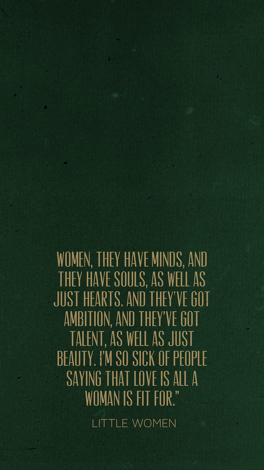 Little Women, womens history quotes HD phone wallpaper