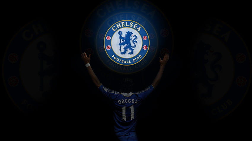 Chelsea Blue Revolution, chelsea logo black background HD wallpaper
