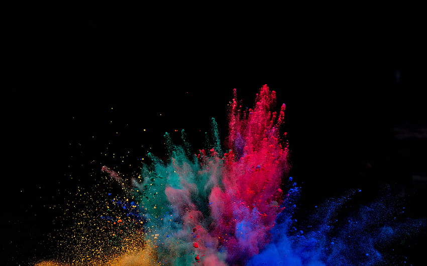 Цветове, Взрив, Експлозия, Цветен, цветен изблик HD тапет