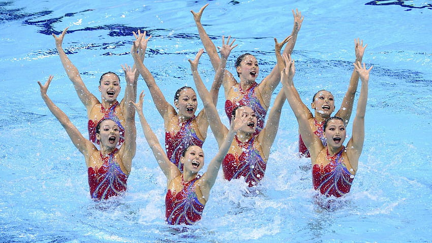 Womens Sports Swimming Celebrations, synchronized HD wallpaper