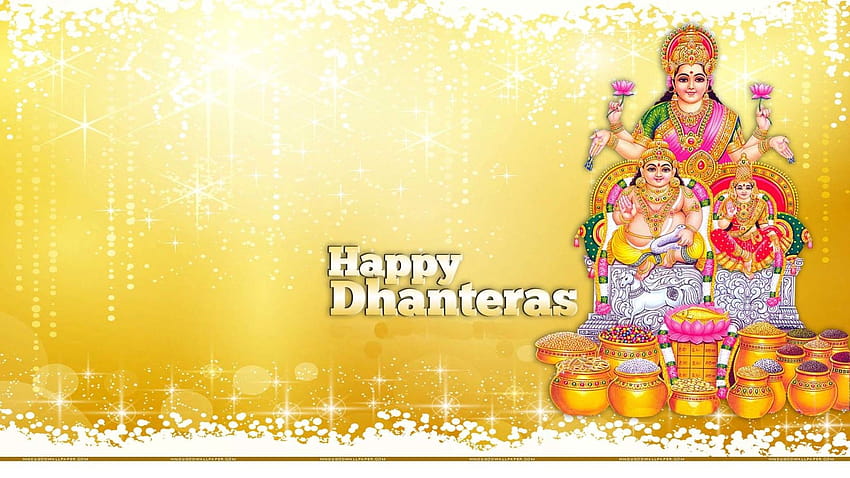 Happy Dhanteras Lakshmi Mata And God Kuber [1600x900] for your , Mobile & Tablet HD wallpaper