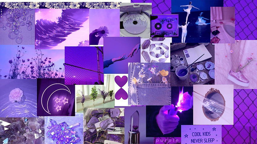 Purple laptop collage HD wallpaper | Pxfuel