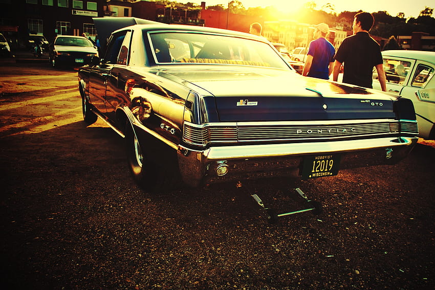 автомобили, графика, превозни средства, Pontiac GTO, стари коли, американски коли, улица ::, американска улица HD тапет
