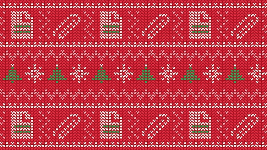 : Microsoft, sweter, festiwale, pixel art, pikselowane, Choinka, czerwony, błękitny 3840x2160, Boże Narodzenie pikselowane Tapeta HD