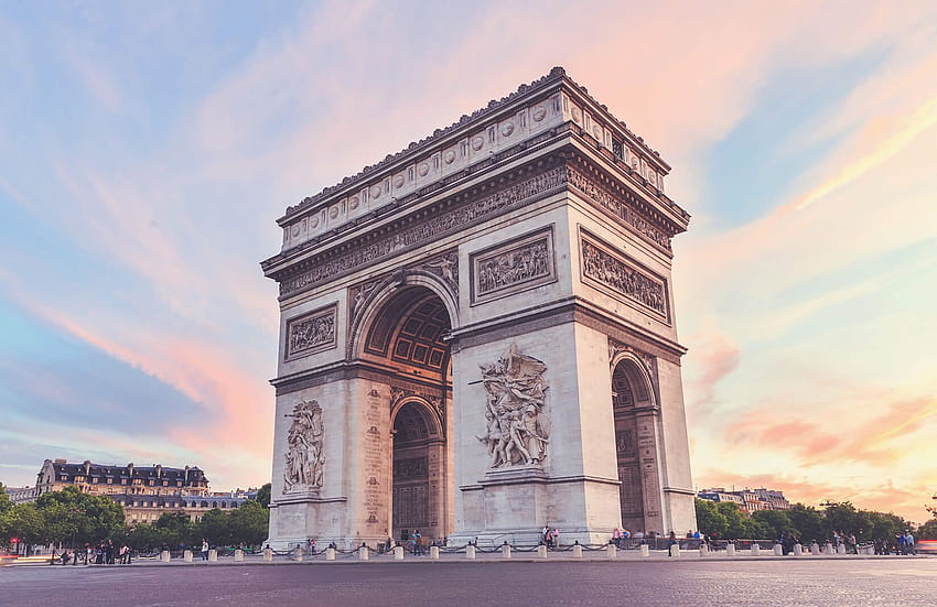 ประตูชัย เมืองประตูชัย Arc de Triomphe Paris วอลล์เปเปอร์ HD